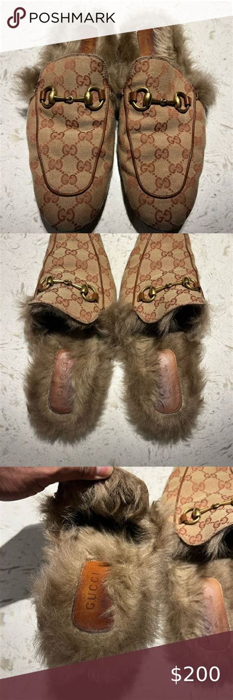 gucci fur princetown slippers replicas|gucci chewbacca slippers.